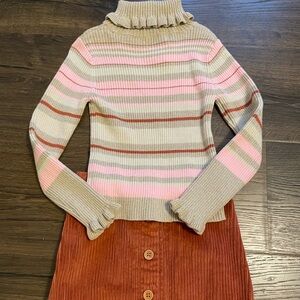Tommy Bahama- Kids Turtle Neck Sweater with Matching Skirt (Sz 5-6)- NWOT